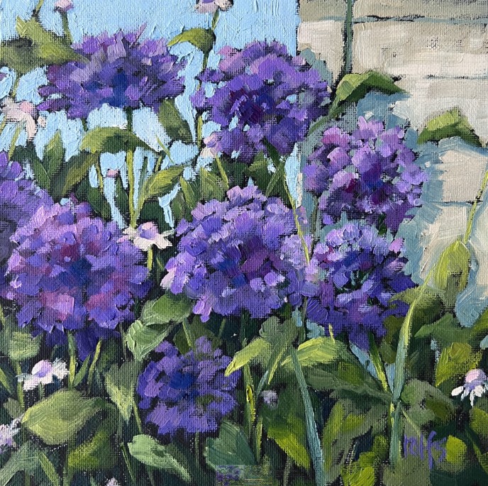 Deb Rolfs Painting On Black Canvas 1 (1)