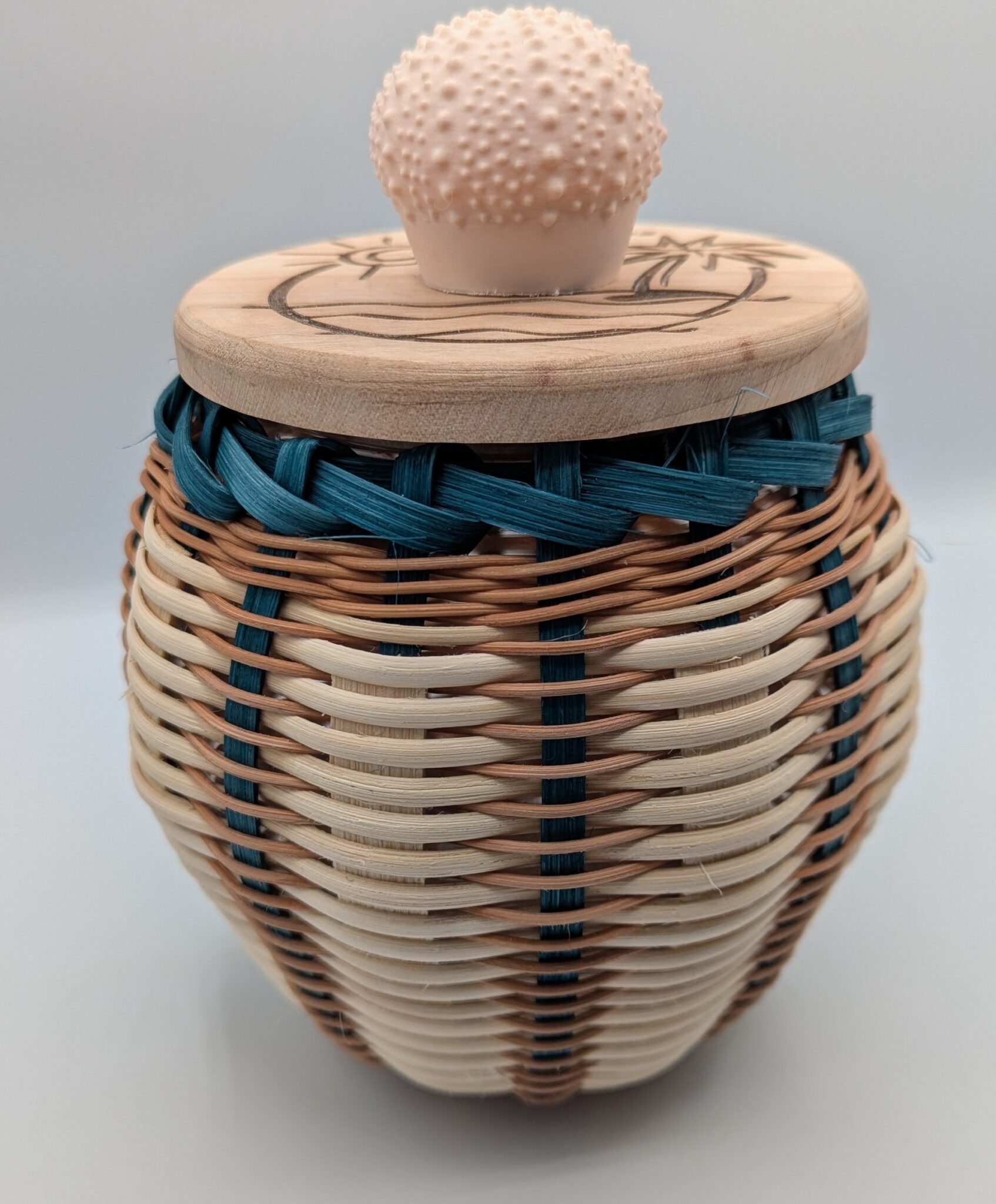 Terri Feutz Beach Treasure Jar Basket 1