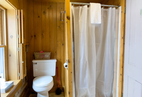 Log House Upstairs Bathroom2 Shower IMG 0360